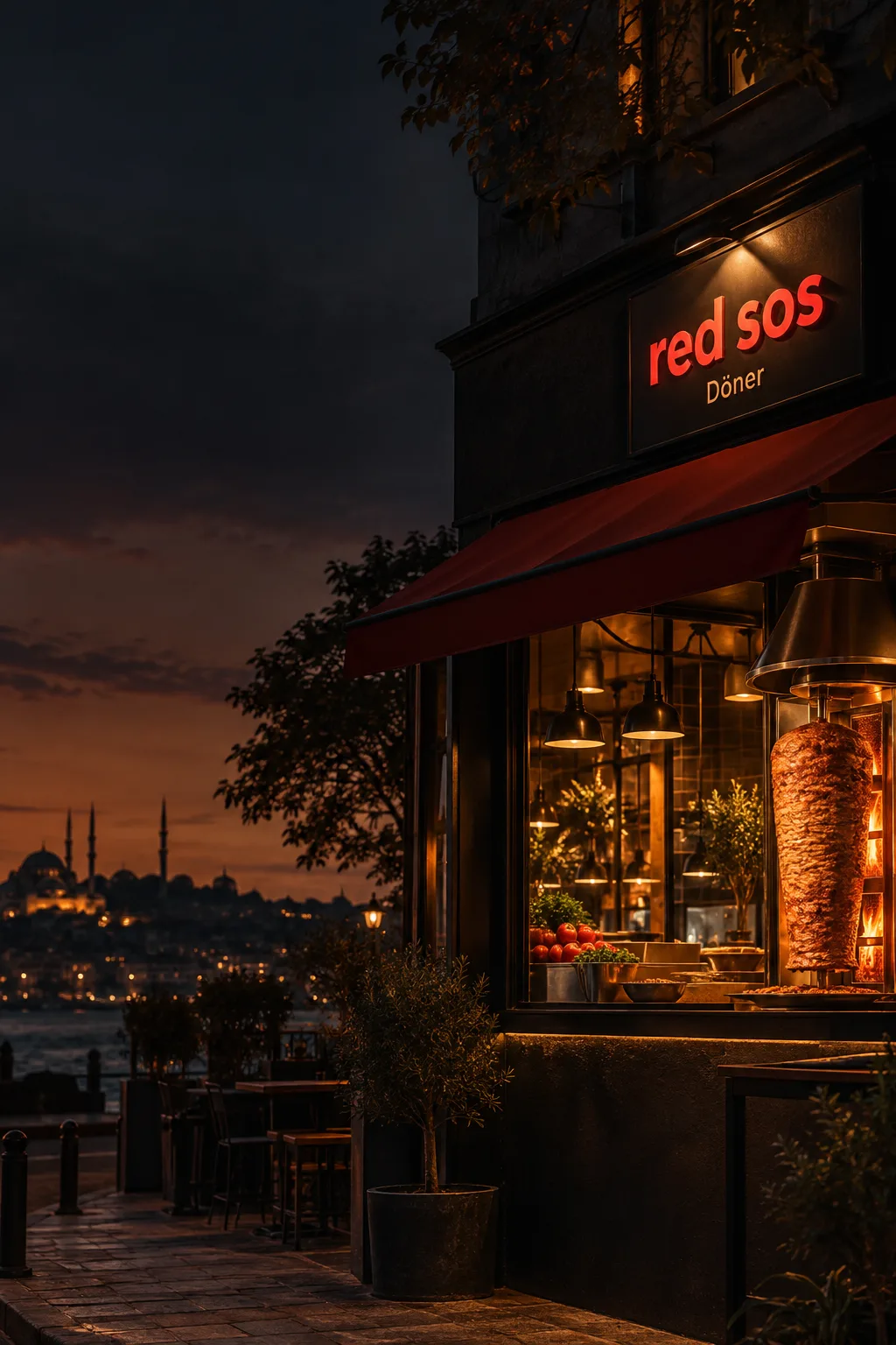 Redsos için hazırlanmış restoran konsepti